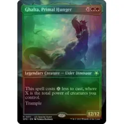 FOIL GHALTA, PRIMAL HUNGER (BORDERLESS) Special Guests Magic MTG MINT CARD - Image 1
