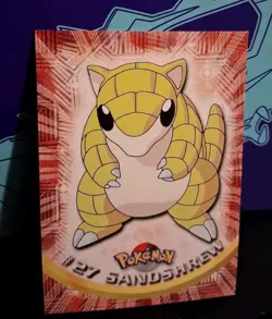 Sandshrew #27 BLUE Logo 1999 Topps TV Series 1 Non Holo Nintendo Pokemon Card NM - Image 1
