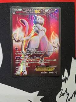 Pokemon TCG Mewtwo EX Holo Full Art Ultra Rare Card 158/162 - Image 1