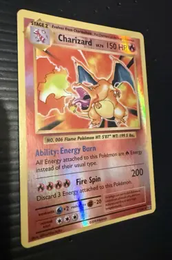 Pokemon 2016 Charizard Holo Card 11/108 - Image 2