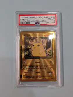 2021 Pokemon Celebrations (Metal Card) Pikachu UP Collection Near Mint 8 - Image 1