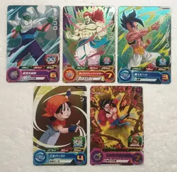 Lot of 5 Japanese Dragon Ball Super Dragonball Heroes TCG Promo Card Set - Image 1