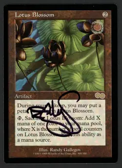 ***Lotus Blossom Signed*** MTG Urza's Saga Magic Randy Gallegos Kid Icarus - Image 1