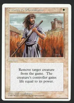 ***Swords to Plowshares*** MTG Alternate 4th Edition Magic Kid Icarus - Image 1