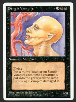 ***Sengir Vampire*** MTG Alternate 4th Edition Magic Kid Icarus - Image 1