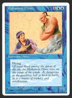 ***Mahamoti Djinn*** MTG Alternate 4th Edition Magic Kid Icarus - Image 1