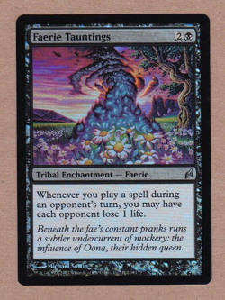 MTG - Faerie Tauntings - Lorwyn - Uncommon EX/NM - Foil Single Card - Image 1