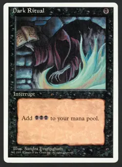 ***Dark Ritual*** MTG Alternate 4th Edition Magic Kid Icarus - Image 1