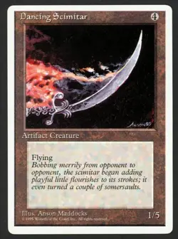 ***Dancing Scimitar*** MTG Alternate 4th Edition Magic Kid Icarus - Image 1