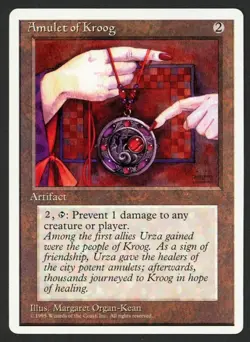 ***Amulet of Kroog*** MTG Alternate 4th Edition Magic Kid Icarus - Image 1