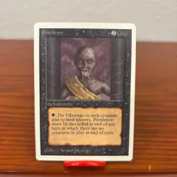 Magic the Gathering ~ MTG ~ 1x Pestilence ~ UNLIMITED ~ M/NM ~ - Image 1