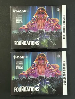 Lot of (2) Magic The Gathering MTG Foundations Collector Booster SEALED - Image 1