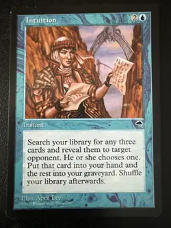 Intuition Tempest Magic The Gathering Blue Mtg Instant - Image 1