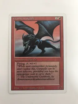 Granite Gargoyle MTG Magic the Gathering Card NM Near Mint Revised - Image 1
