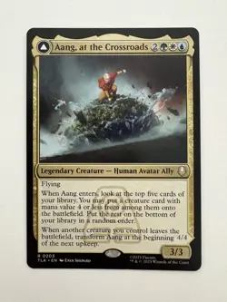 Aang at the Crossroads / Destined Savior MTG Magic Gathering Card NM Mint TLA - Image 1