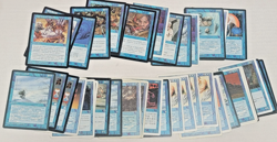 MTG Magic The Gathering Blue Rares Lot of 50 Cards DMG/PR/HP Played BU5 - Image 1