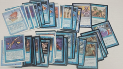 MTG Magic The Gathering Blue Rares Lot of 50 Cards DMG/PR/HP Played BU4 - Image 1