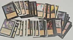 MTG Magic The Gathering Black Rare Mythic Lot of 50 Cards DMG/PR/HP Played K4 - Image 1
