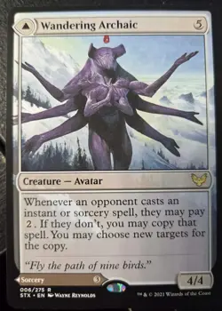 Wandering Archaic / Explore the Vastlands Strixhaven Regular Rare #6 NM MTG - Image 1