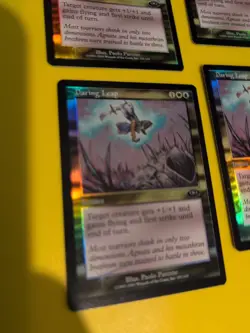 Daring Leap x4. Playset Instant. MTG 4 Card. Planeshift.OLD VINTAGE FOIL - Image 2