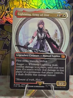 Lightning, Army of One (0320) (Borderless) Final Fantasy Regular - Image 1