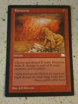 Mtg FIRESTORM WEATHERLIGHT Old School Investment MAGIC THE GATHERING 1997 - Image 1
