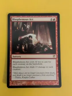 Blasphemous Act. Innistrad rare sorcery Magic the Gathering Card. - Image 1