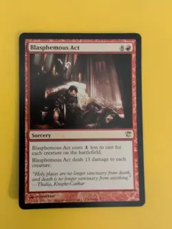 Blasphemous Act. Innistrad rare sorcery Magic the Gathering Card. - Image 2