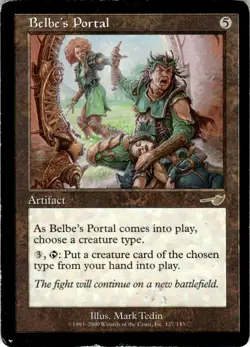 2000 Magic The Gathering Nemesis Belbe's Portal #127 Light Play - Image 1