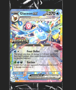 Pokemon Glaceon EX 026/131 SV Prismatic Evolutions STAMPED Promo Surprise SEALED - Image 1