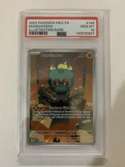 Pokemon Mega Evolutions Marshadow IR PSA 10 ENG 146/132 - Image 1