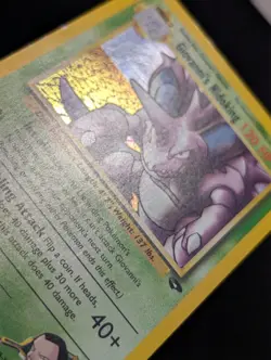 Giovanni's Nidoking 7/132 Gym Challenge Pokemon LP Holo - Image 2