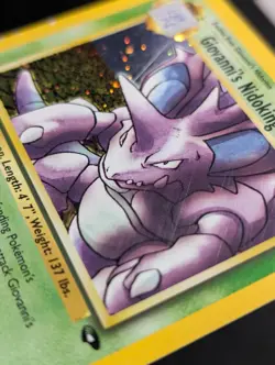 Giovanni's Nidoking 7/132 Gym Challenge Pokemon LP Holo - Image 4