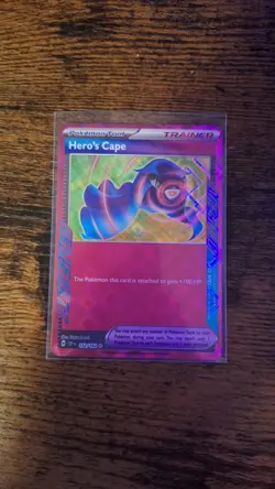 Hero's Cape 152/162 Ace Spec SV Temporal Forces Pokemon English NM - Image 1