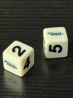 Rare Vintage DCI Duelist MTG Magic Pokemon WotC 6-sided dice - Two (2) - Image 1