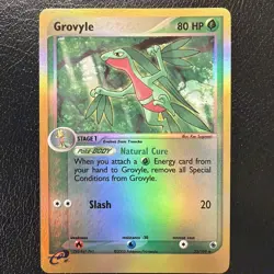 Grovyle 32/109 Ruby and Sapphire Reverse Holo Print Line Pokemon TCG LP - Image 1