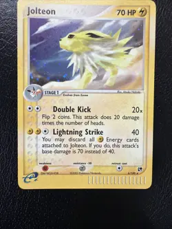 Pokemon TCG Jolteon 6/100 Holo EX Sandstorm Holo Rare NM/LP With Swirl🌀 - Image 4