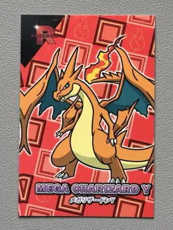Pokemon Mega Charizard Y Cracked Ice Holo Team Rocket Card Database Set Peru - Image 1