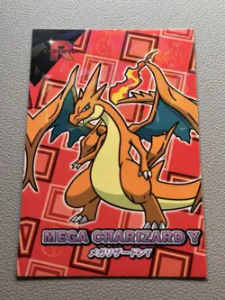 Pokemon Mega Charizard Y Cracked Ice Holo Team Rocket Card Database Set Peru - Image 2