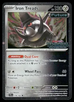 Iron Treads (Temporal Forces Stamped) 118/162 Holofoil Pokemon NM - Image 1