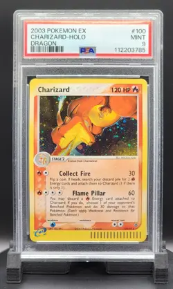2003 Pokemon Charizard EX Dragon 100/97 Holo PSA 9 MINT - Image 1