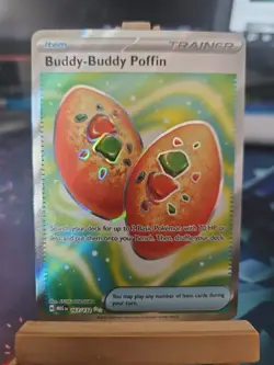 Pokemon TCG Rare Candy Buddy Poffin 167/132 Trainer Mega EVO Holo NM - Image 1