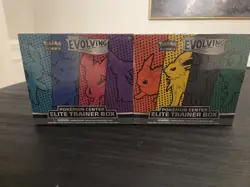 Evolving Skies Pokemon Center Elite Trainer Box (ETB) Set of 2 w/Acryllic Cases - Image 1