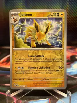 Pokemon TCG Jolteon 29/131 Reverse Holo Scarlet Violet Prismatic Evolutions - NM - Image 1