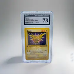 1999 Pokemon Fossil Zapdos 1st Edition [CGC 7.5] - Image 1