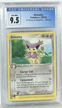 Pokemon Delcatty 2003 EX Ruby & Sapphire - CGC Graded 9.5 - Image 2