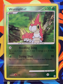 Wurmple 104/130(EX Diamond & Pearl) *NM* -Reverse Holo Common- Pokemon TCG - Image 1