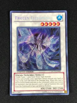 YUGIOH FROZEN FITZGERALD DPCT-EN005 SECRET PLAYED/EDGE WEAR - Image 1