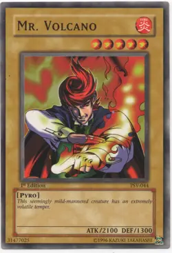 Mr. Volcano 1st Edition Common PSV-044 Yu-Gi-Oh Near Mint - Image 1