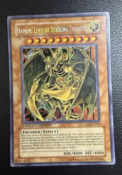 Konami Hamon, Lord of Striking Thunder CT03-EN006 2006 Secret Rare Holo Effect - Image 1